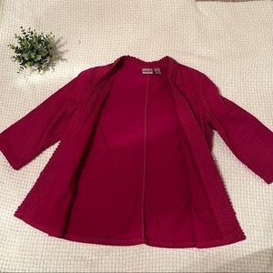 Chico’s Open Front Pink Blazer/Jacket Size 2